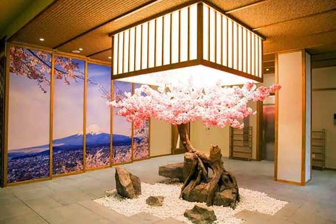 仿真桃花樹