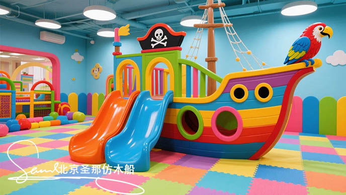 水泥仿木船