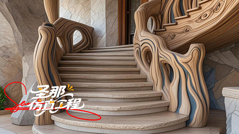 水泥仿木樓梯.jpg 水泥仿木樓梯
